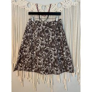 MARNI Black and Grey Abstract Cotton Skirt